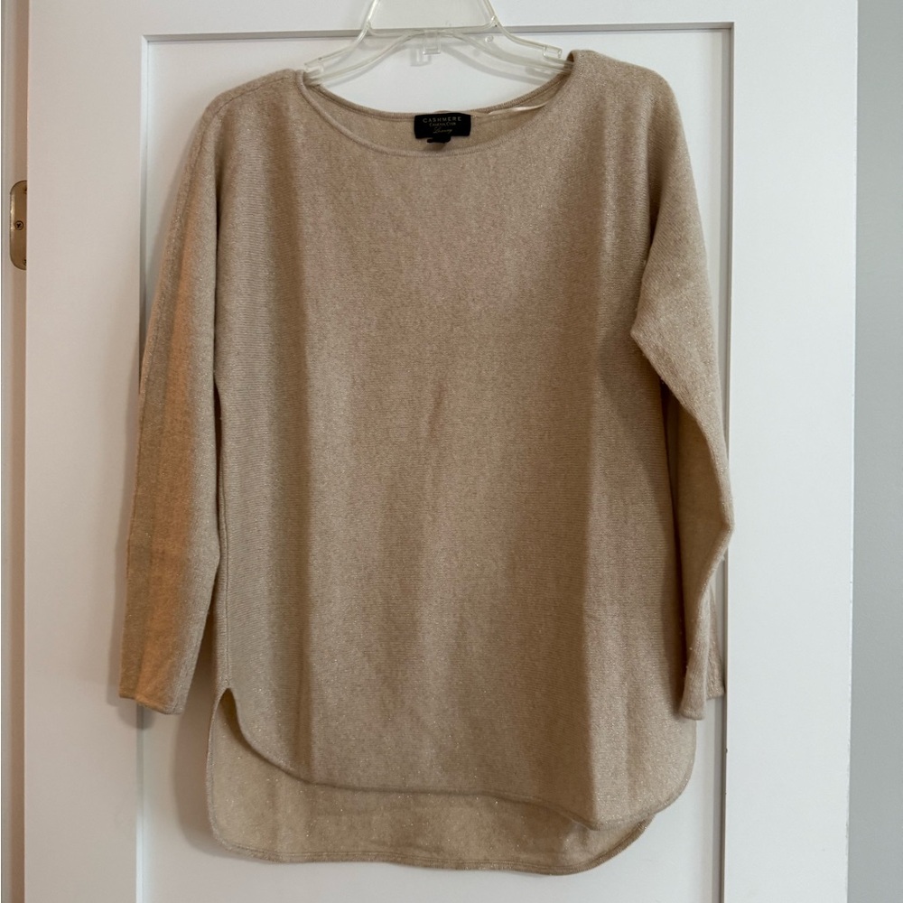 Charter Club Women's Beige Crew Neck Sweater